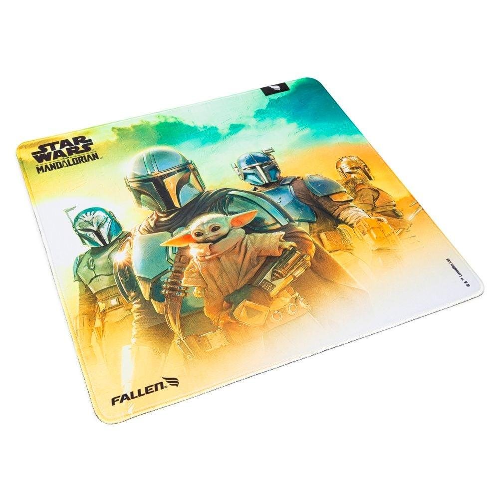 Imagem 2 de 5 do produto Mousepad Gamer Fallen Starwars The Mandalorian, Speed++, Grande 45X45 - MP-DI-SW-TM-GR