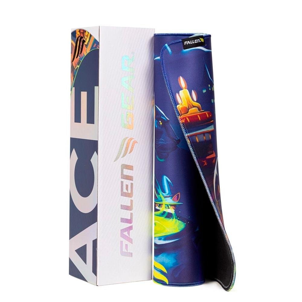 Imagem 8 de 8 do produto Mousepad Gamer Fallen Ace Abbakadabra Speed ++, Estendido 90X40 - MP-AC-KD-ES