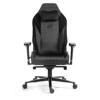 Cadeira Gamer Elements Lunari Titan, Até 170kg, Reclinável, Com Almofada, Braço 4D, Cilindro de Gás Classe 4, Preto