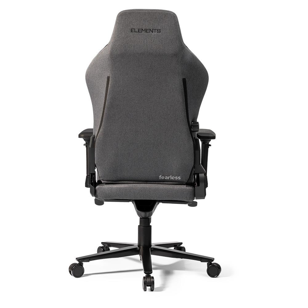 Cadeira Gamer Elements Lunari Fearless, Até 140kg, Reclinável, Com Almofada, Cilindro de Gás, Classe 4, Cinza
