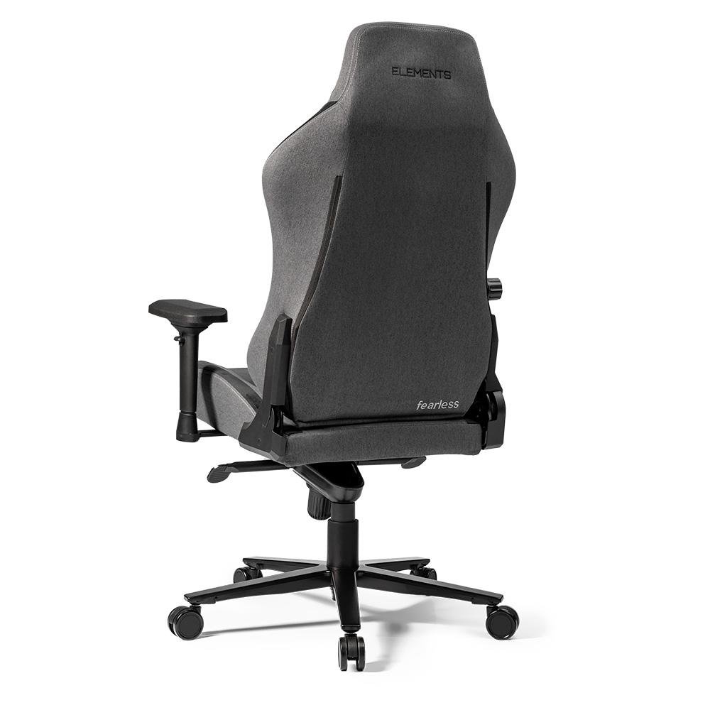 Cadeira Gamer Elements Lunari Fearless, Até 140kg, Reclinável, Com Almofada, Cilindro de Gás, Classe 4, Cinza