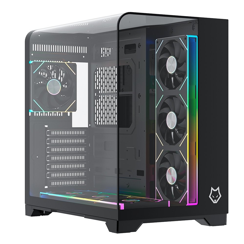 Imagem 8 de 8 do produto Gabinete Gamer Husky Dome 700, 7 Fans ARGB, Vidro Temperado Frontal/Lateral, Water Cooler 360mm, ATX/M-ATX, USB 3.0 - HGN700PT
