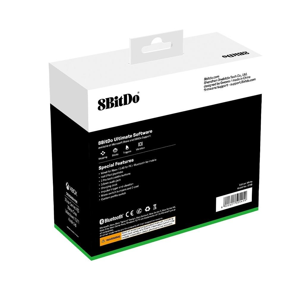 Controle Sem Fio Xbox 8BitDo Ultimate, Branco - 81HB01D - view 13