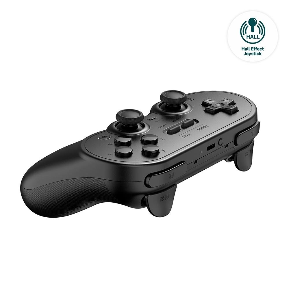 Controle Sem Fio 8BitDo Pro 2 Hall Edition, Bluetooth, Preto - 80GJ03 - view 3
