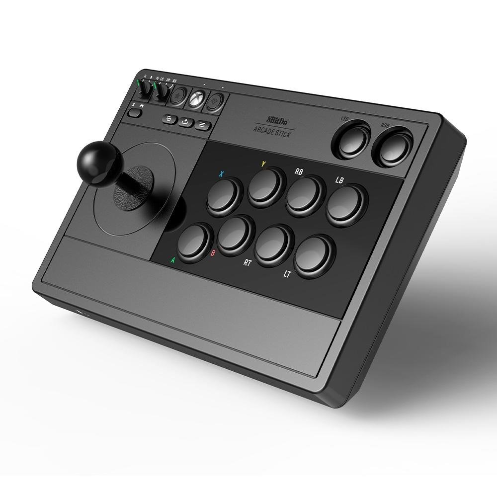 Imagem 2 de 13 do produto Controle Arcade Stick Sem Fio 8BitDo para Xbox, Preto - 81JA02D
