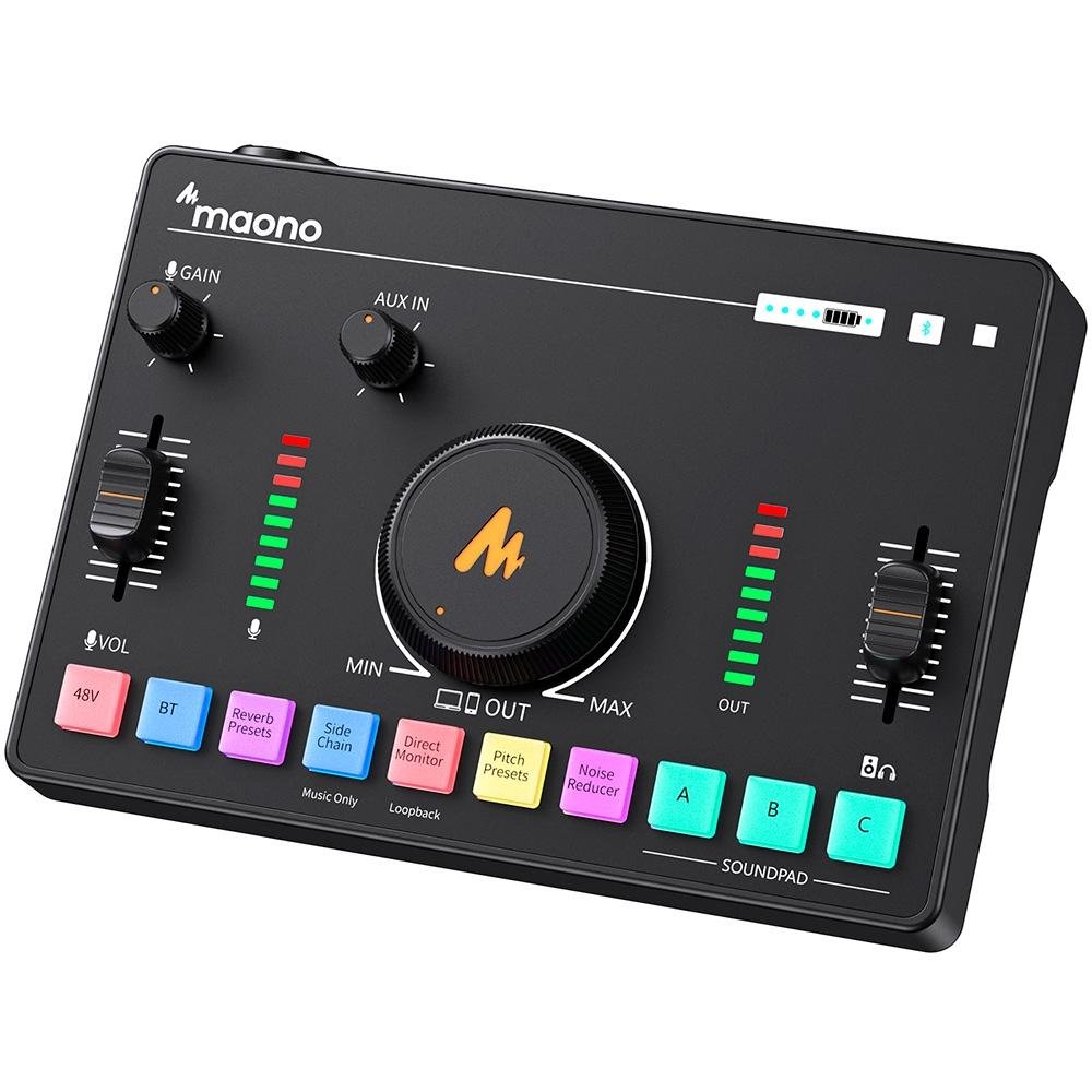 Mesa de Som Maono Caster ( Balão.info) NEO, USB e Bluetooth, Bateria até 7 Horas, Preto - AMC2 NEO (BLACK - foto 2