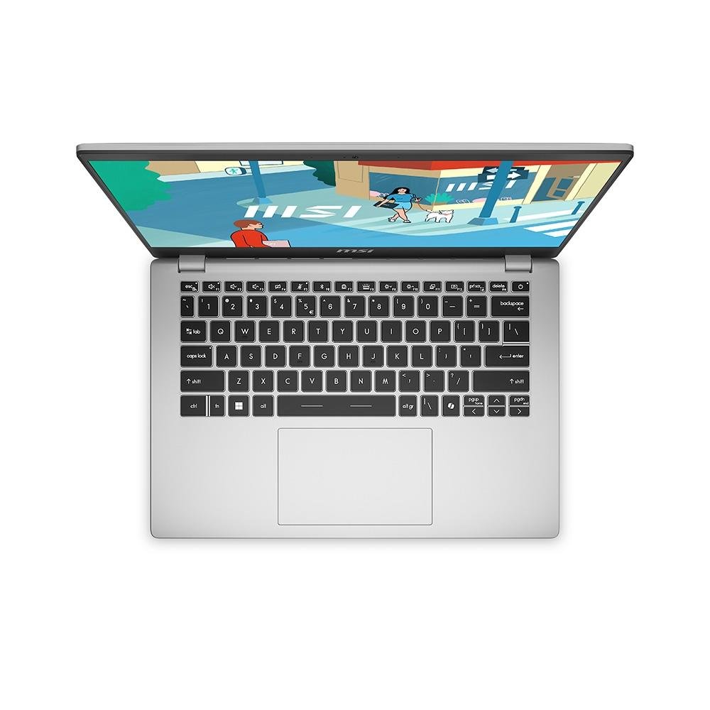 "Notebook MSI Modern 14 AMD Ryzen 5-7530U, 8GB RAM, SSD 512GB, 14"" FHD IPS, Win 11H Standard, Prata - 9S7-14JK11-282" - view 4
