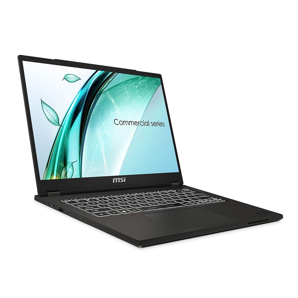 "Notebook MSI Commercial 14 vPro Intel Core i5-13500H, 16GB RAM, SSD 512GB, 14"" IPS FHD+, Intel Iris Xe, Win 11P, Cinza - 9S7-14L111-250" - view 2