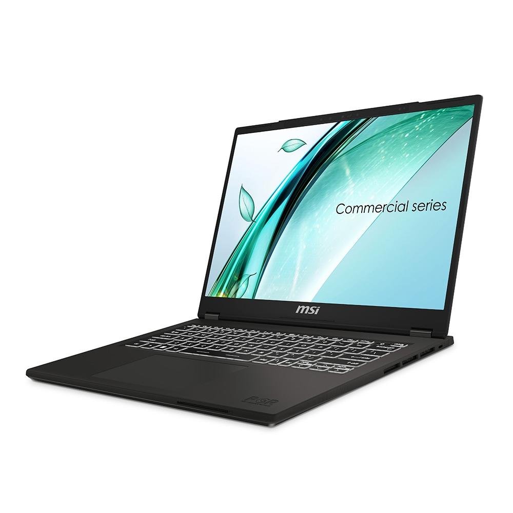 "Notebook MSI Commercial 14 vPro Intel Core i5-13500H, 16GB RAM, SSD 512GB, 14"" IPS FHD+, Intel Iris Xe, Win 11P, Cinza - 9S7-14L111-250" - view 3