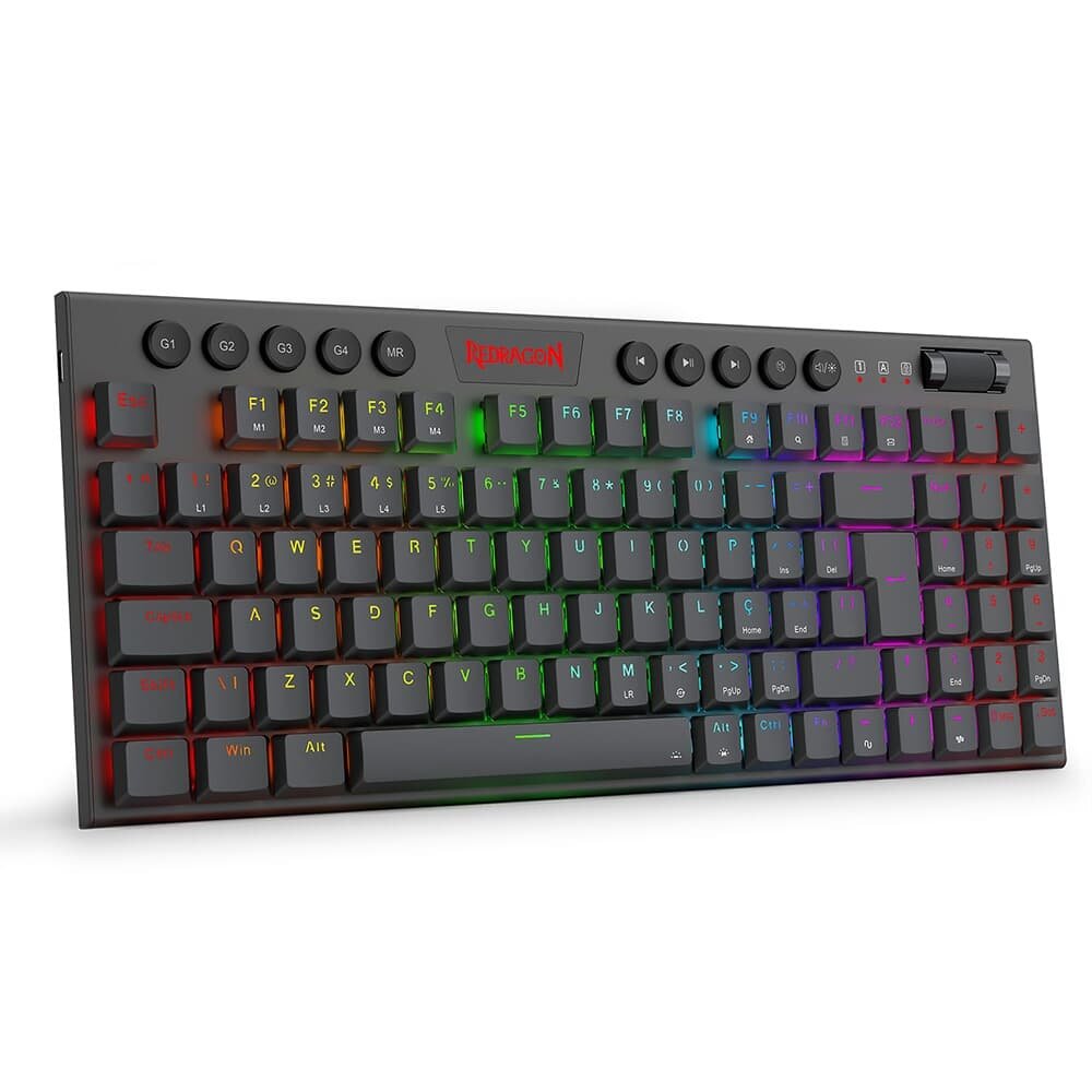 Teclado Mecânico Gamer ( Balão.info) Kurama, RGB, Switch Marrom, ( Balão.info), cabo USB-C removivel, Preto - K625P-KB (PT-BROWN - foto 4