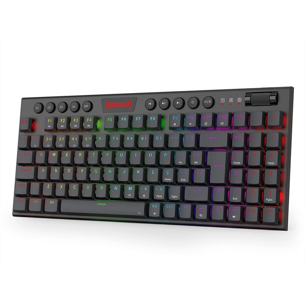 Teclado Mecânico Gamer ( Balão.info) Kurama, RGB, Switch Marrom, ( Balão.info), cabo USB-C removivel, Preto - K625P-KB (PT-BROWN - foto 3