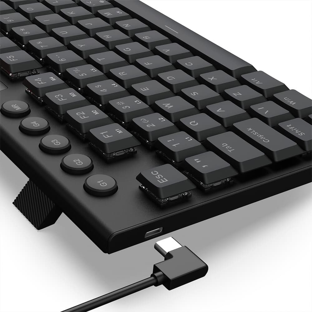 Teclado Mecânico Gamer ( Balão.info) Kurama, RGB, Switch Marrom, ( Balão.info), cabo USB-C removivel, Preto - K625P-KB (PT-BROWN - foto 8