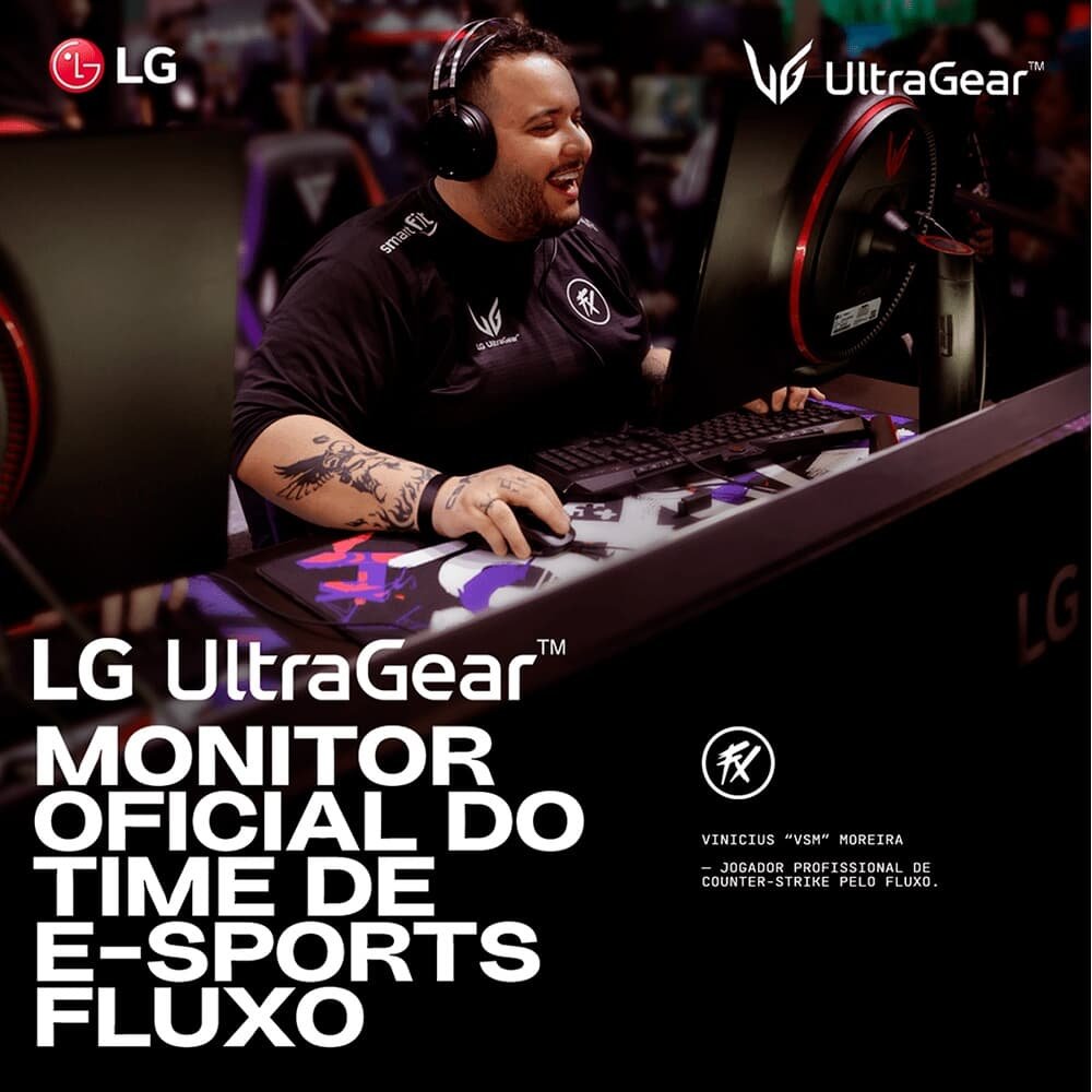 Monitor Gamer LG UltraGear 27", FHD, 180Hz, 1ms, IPS, DP e HDMI, HDR10, FreeSync, G-Sync - 27GS60F-B Monitor Gamer LG UltraGear 27", FHD, 180Hz, 1ms, IPS, DP e HDMI, HDR10, FreeSync, G-Sync - 27GS60F-B