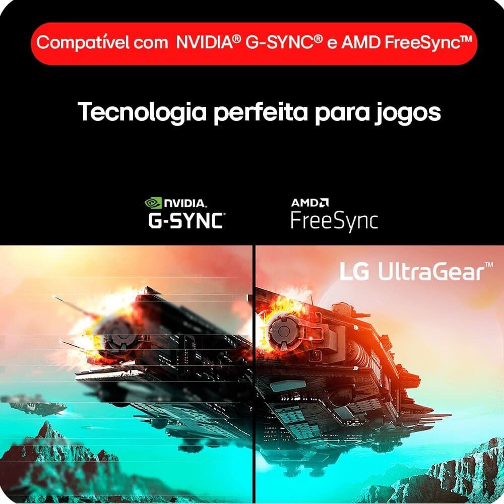 Monitor Gamer LG UltraGear 27", FHD, 180Hz, 1ms, IPS, DP e HDMI, HDR10, FreeSync, G-Sync - 27GS60F-B Monitor Gamer LG UltraGear 27", FHD, 180Hz, 1ms, IPS, DP e HDMI, HDR10, FreeSync, G-Sync - 27GS60F-B