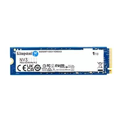 SSD Kingston NV3, 1 TB, M.2 2280, PCIe 4.0 x4, NVMe, Leitura: 6000 MB/...