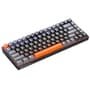 Teclado Mecânico Gamer Machenike K500A-B84, RGB, Switch HUANO BROWN, 75% TKL, Hot-Swappable, Cinza Escuro e Laranja - K500A-B84 LG HRD EN
