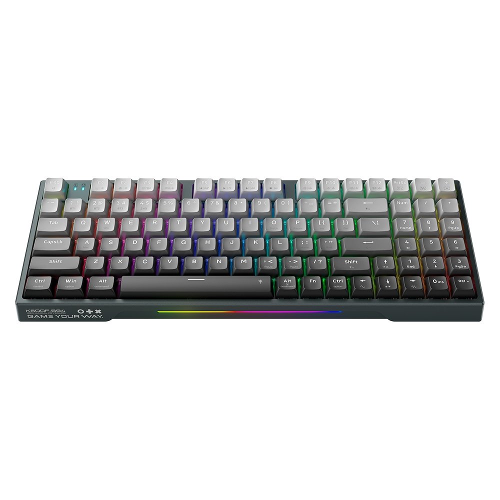 Teclado Mecânico Gamer Machenike K500F-B94W, RGB Switch GR Silver, Tri-Mode Gasket Mount 96%, Cinza - JJ02G300E - view 2