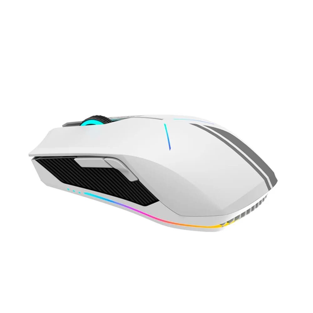 Imagem 3 de 6 do produto Mouse Gamer Sem Fio Machenike M72, RGB, 10.000 DPI, Wireless, Branco