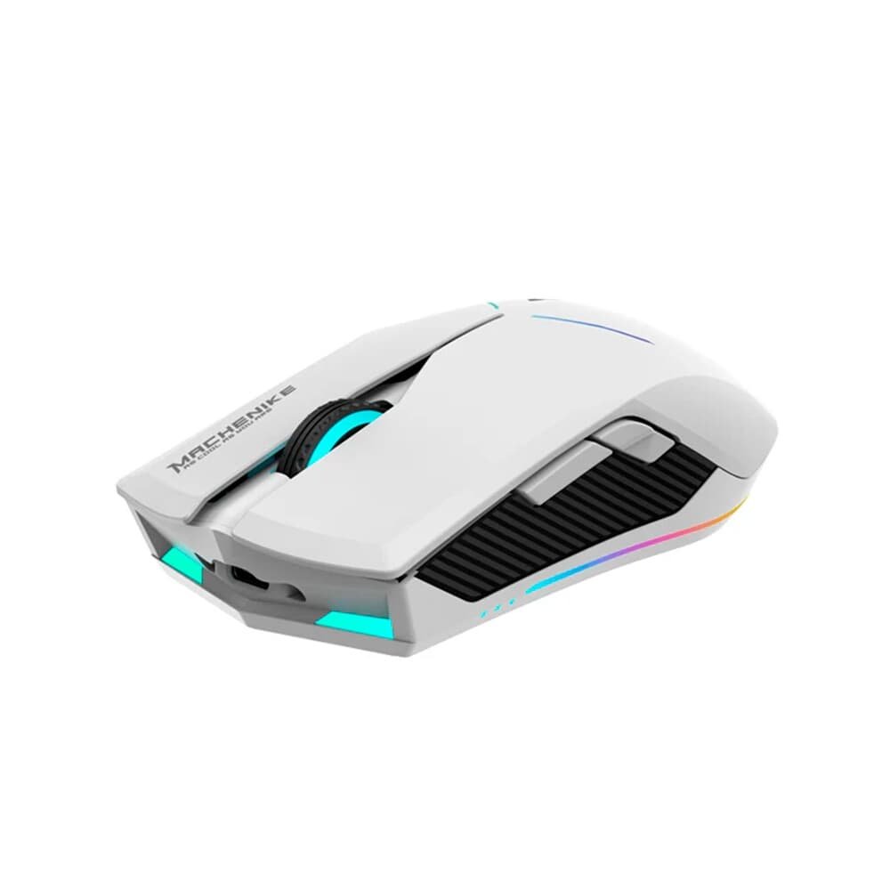 Imagem 2 de 6 do produto Mouse Gamer Sem Fio Machenike M72, RGB, 10.000 DPI, Wireless, Branco