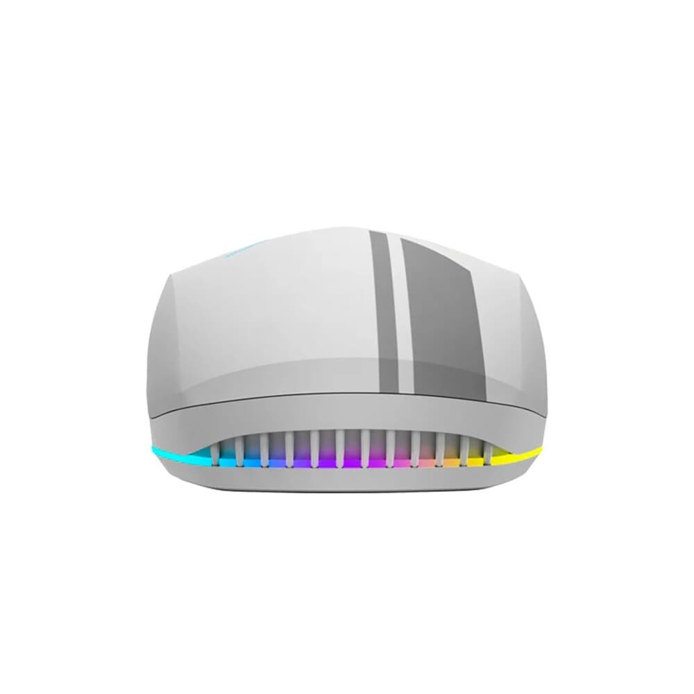 Imagem 6 de 6 do produto Mouse Gamer Sem Fio Machenike M72, RGB, 10.000 DPI, Wireless, Branco