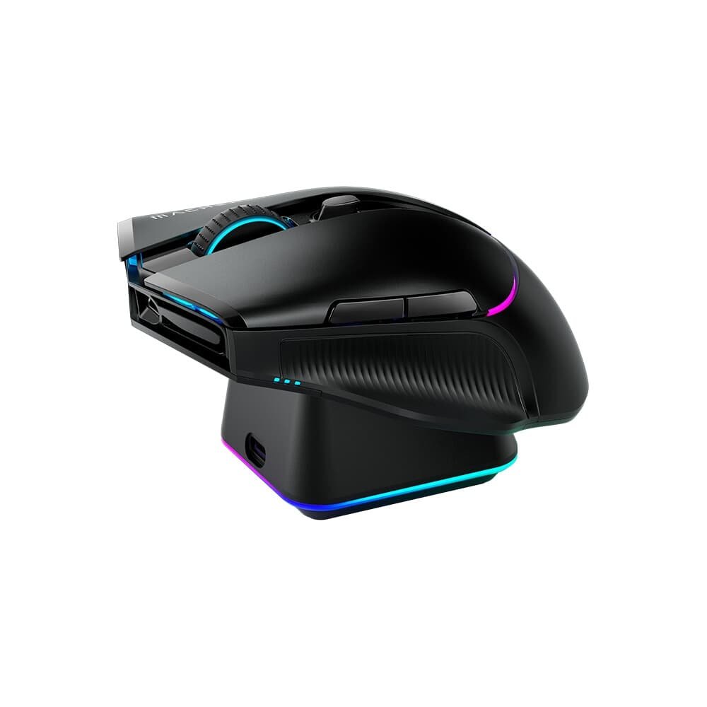 Mouse gamer Machenike L8 pro, RGB, Support 8K, 2.4GHz Wireles + DOCK RGB, Carregamento Sem Fio, Preto - JJ02G3006 - view 2
