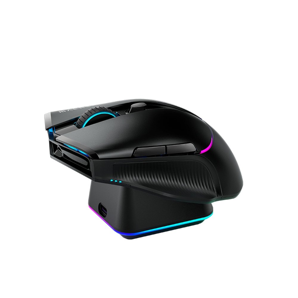 Mouse gamer Machenike L8 pro, RGB, Support 8K, 2.4GHz Wireles + DOCK RGB, Carregamento Sem Fio, Preto - JJ02G3006 Mouse gamer Machenike L8 pro, RGB, Support 8K, 2.4GHz Wireles + DOCK RGB, Carregamento Sem Fio, Preto - JJ02G3006
