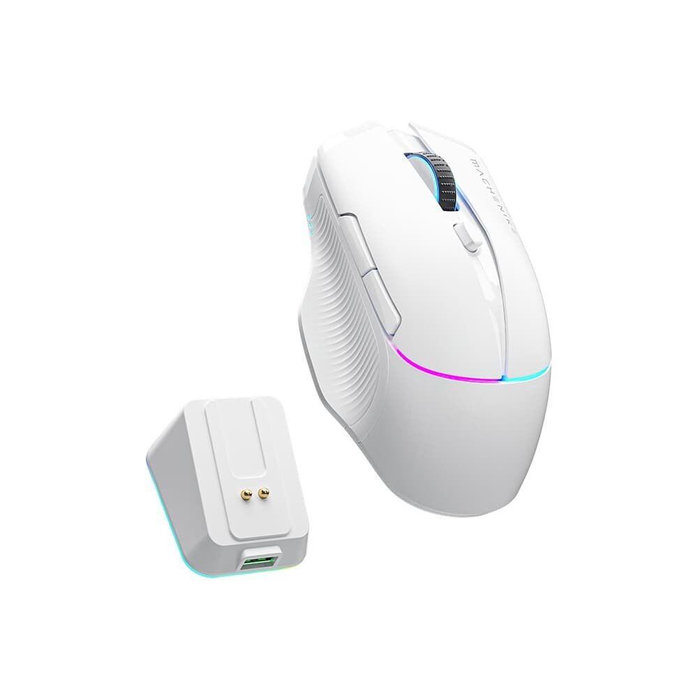 Mouse gamer Machenike L8 pro, RGB, Support 8K, 2.4GHz Wireles + DOCK RGB, Carregamento Sem Fio, Branco - JJ02G3006 - view 5