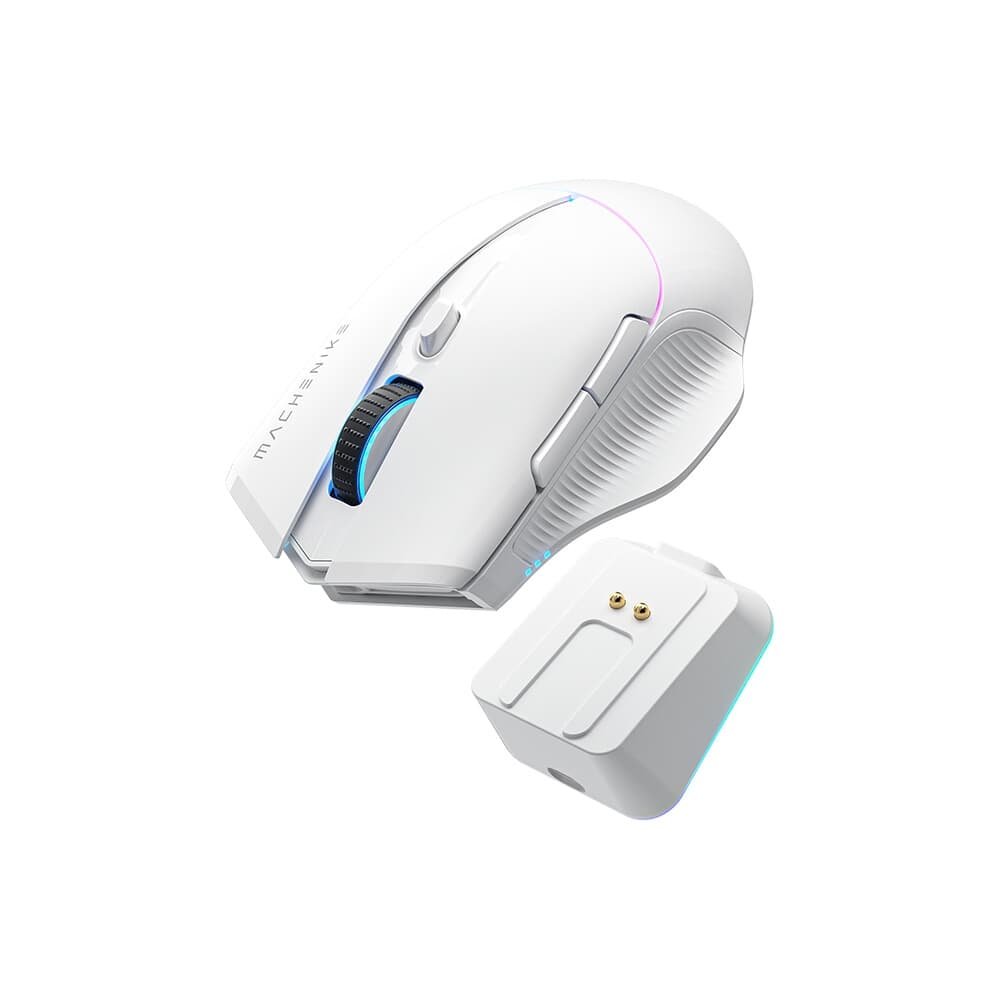 Mouse gamer Machenike L8 pro, RGB, Support 8K, 2.4GHz Wireles + DOCK RGB, Carregamento Sem Fio, Branco - JJ02G3006 - view 4
