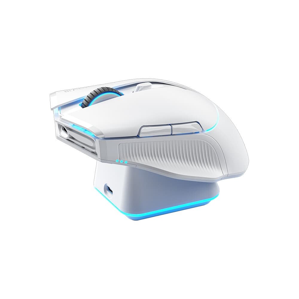 Mouse gamer Machenike L8 pro, RGB, Support 8K, 2.4GHz Wireles + DOCK RGB, Carregamento Sem Fio, Branco - JJ02G3006 - view 6