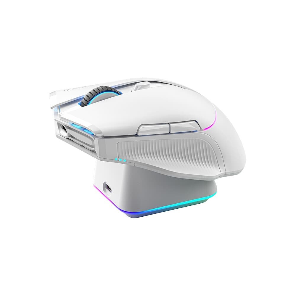 Mouse gamer Machenike L8 pro, RGB, Support 8K, 2.4GHz Wireles + DOCK RGB, Carregamento Sem Fio, Branco - JJ02G3006 - view 7