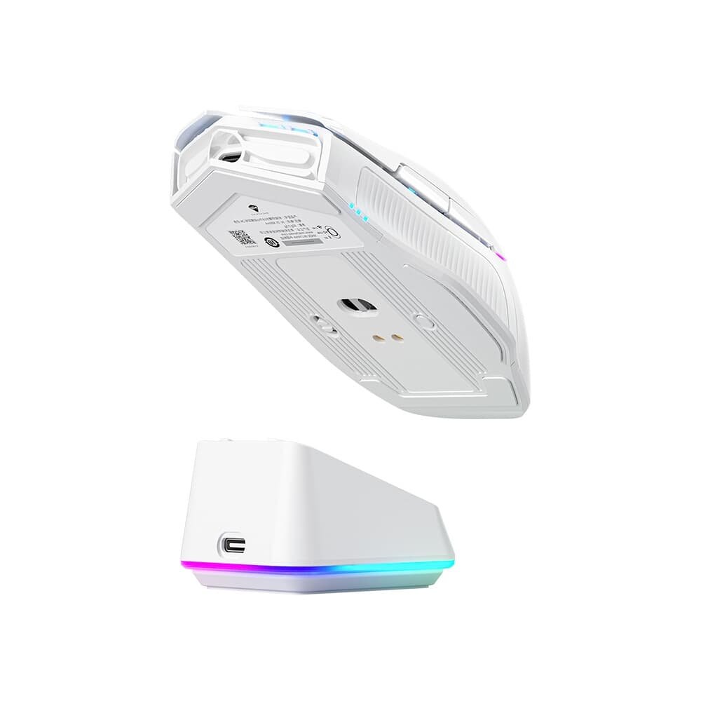 Mouse gamer Machenike L8 pro, RGB, Support 8K, 2.4GHz Wireles + DOCK RGB, Carregamento Sem Fio, Branco - JJ02G3006 - view 9