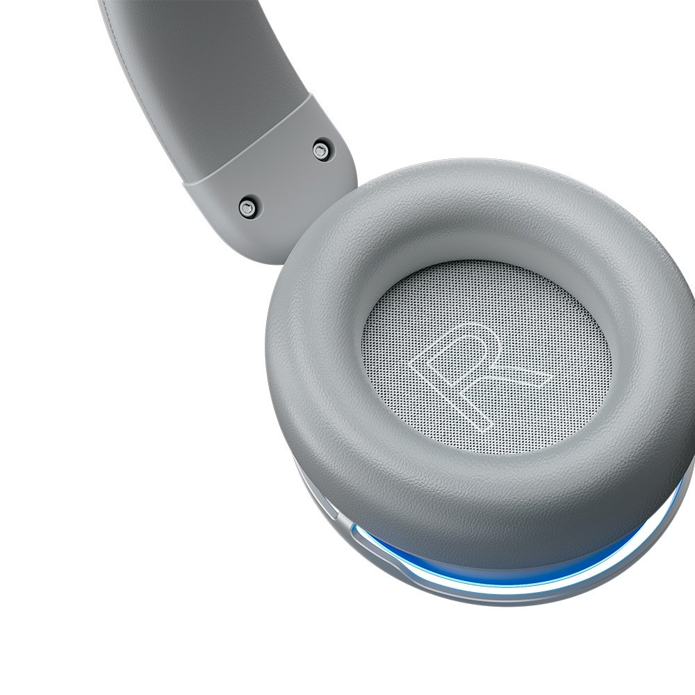 Imagem 6 de 6 do produto Headset Gamer Machenike GX60 Bluetooth 5.4, Som Surround 7.1, Drivers 53mm, Wireless 2.4Ghz 15ms, ANC -48dB, Bateria 98hrs, LED Azul Gelo - Cinza