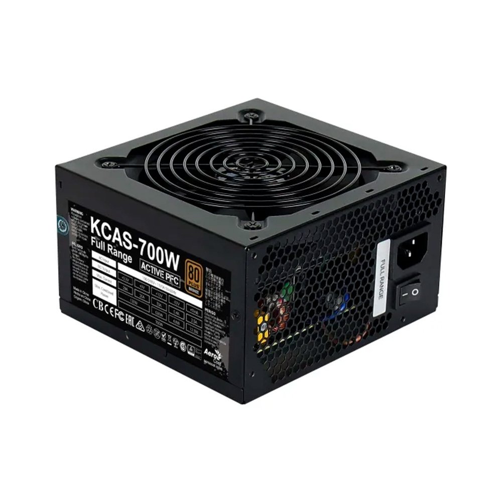 Fonte Aerocool, 700W, 80 Plus Bronze, Sem Cabos, Preto -700 EN53381