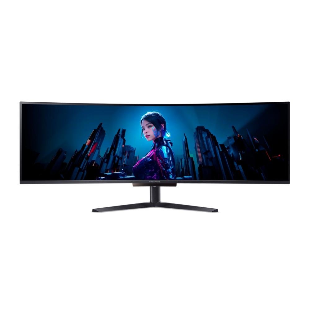 Monitor Gamer Curvo Acer Predator X49 OLED 49", DQHD, 240Hz, 0.03ms, FreeSync Premium, HDR 400, USB-C, Altura Ajustável, Preto - UM.SXXAA.X02 Monitor Gamer Curvo Acer Predator X49 OLED 49", DQHD, 240Hz, 0.03ms, FreeSync Premium, HDR 400, USB-C, Altura Ajustável, Preto - UM.SXXAA.X02