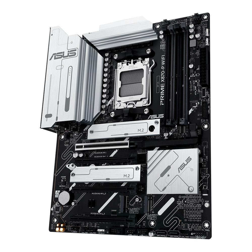Imagem 3 de 6 do produto Placa Mãe Asus PRIME X870-P WIFI, AMD AM5, DDR5, WiFi 7, Preto  - 90MB1IS0-M0EAY0