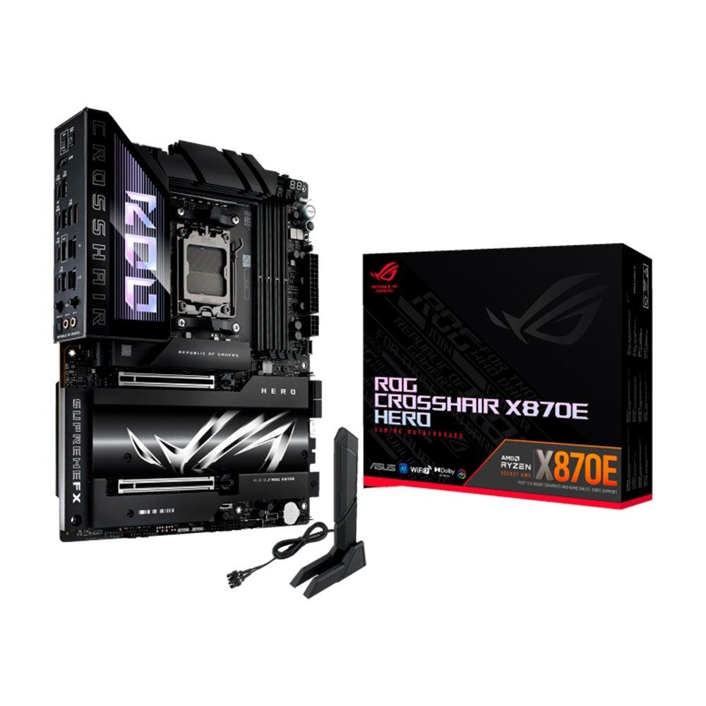 Imagem 8 de 9 do produto Placa Mãe ASUS ROG CROSSHAIR X870E HERO WIFI 7, AMD AM5, DDR5, WIFI - 90MB1IE0-M0EAY0
