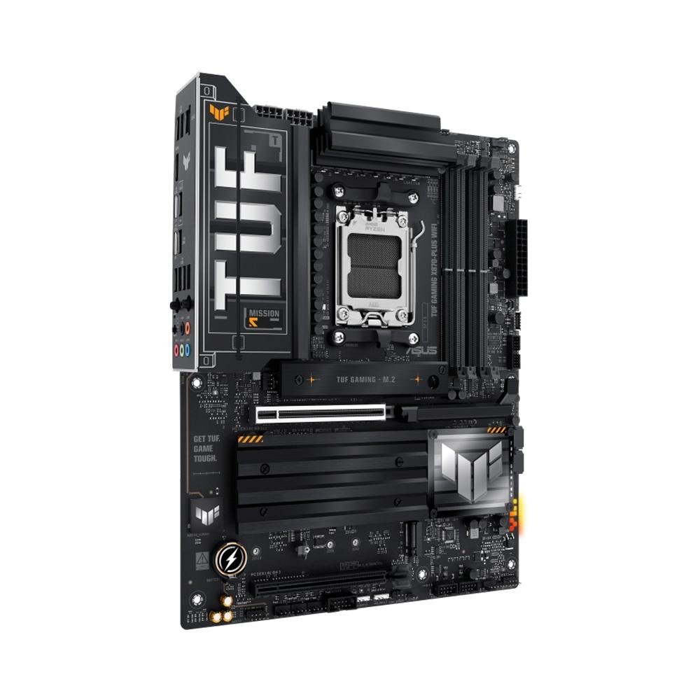 Placa-Mãe ASUS TUF GAMING X870-PLUS WIFI 7, AMD AM5, DDR5, WIFI, Preto - 90MB1IU0-M0EAY0 - view 2