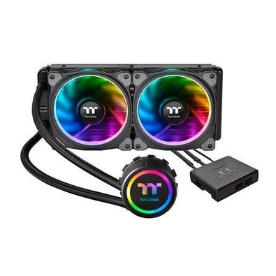Water Cooler Thermaltake FLOE Riing, RGB, 120mm, AMD/Intel, Preto - CLW157PL12SWA