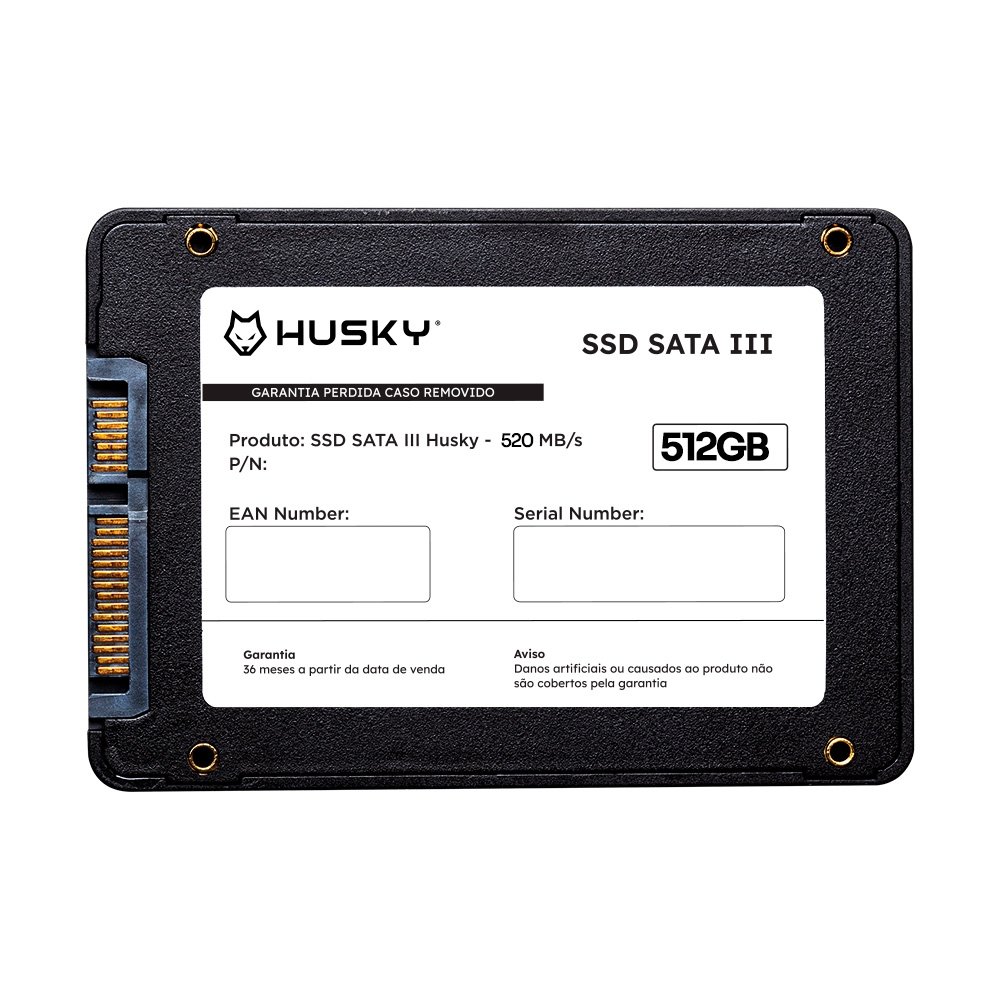 SSD Husky, 512GB, 2.5", SATA III, Leitura: 520 MB/s, Gravação: 450 MB/s, Preto - HSSD001512 - view 4