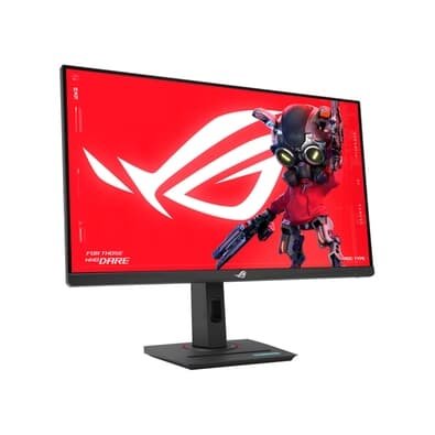 Monitor Gamer ASUS ROG Strix 27", QHD, 180Hz, 1ms, Fast IPS, VRR, G-Sync, FreeSync, HDR 400, USB-C, Altura Ajustável - XG27ACS