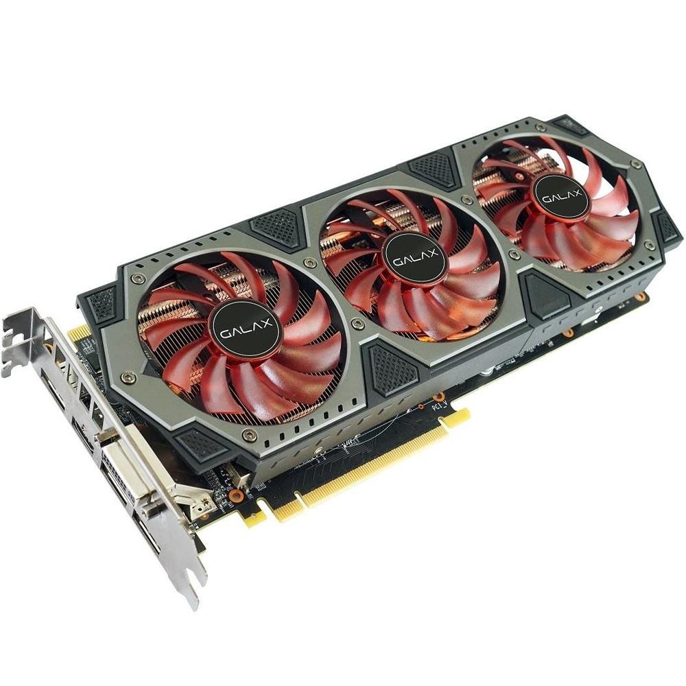 Placa de Vídeo VGA GALAX GeForce GTX 980 SOC 4GB DDR5 256 bit PCI-Express 3.0 98NQH6DNC7VZ
