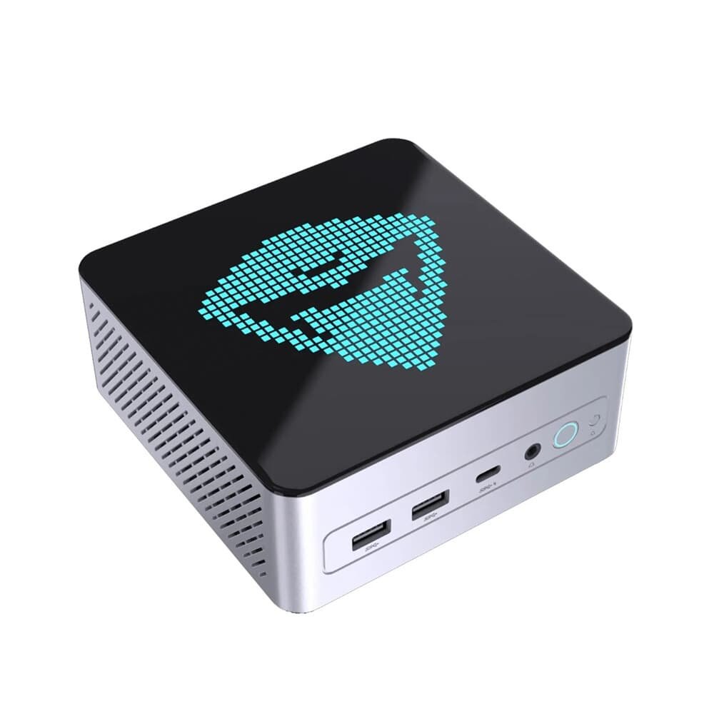 Mini PC Machenike Mini GTX AMD R9-7940H WIFI 6, Preto e Cinza - Mini GTX-7940H