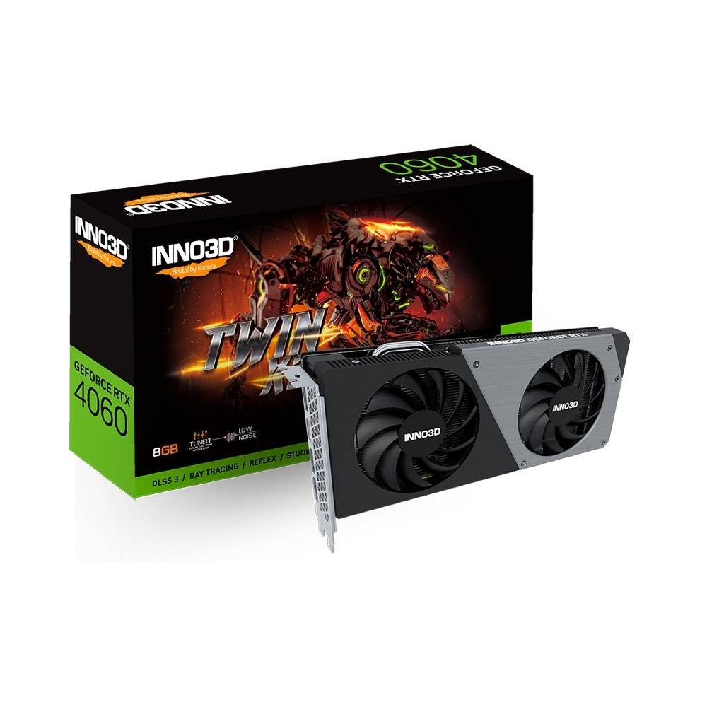 グラフィックボード・グラボ・ビデオカード INNO3D RTX 4060 TWIN X2 OC WHITE 8GB Placa de Vídeo RTX 4060 Inno3D Twin X2 | KaBuM!