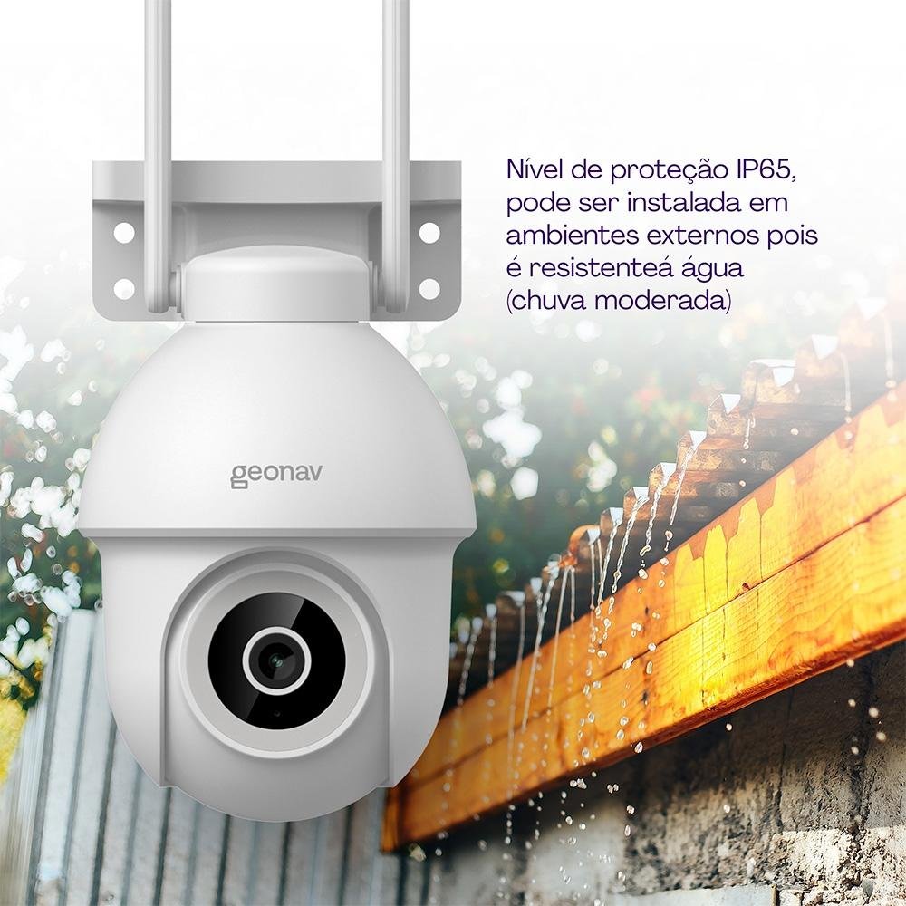 Câmera Inteligente Geonav Externa 360 Graus, PTZ, Wi-Fi WT - view 4