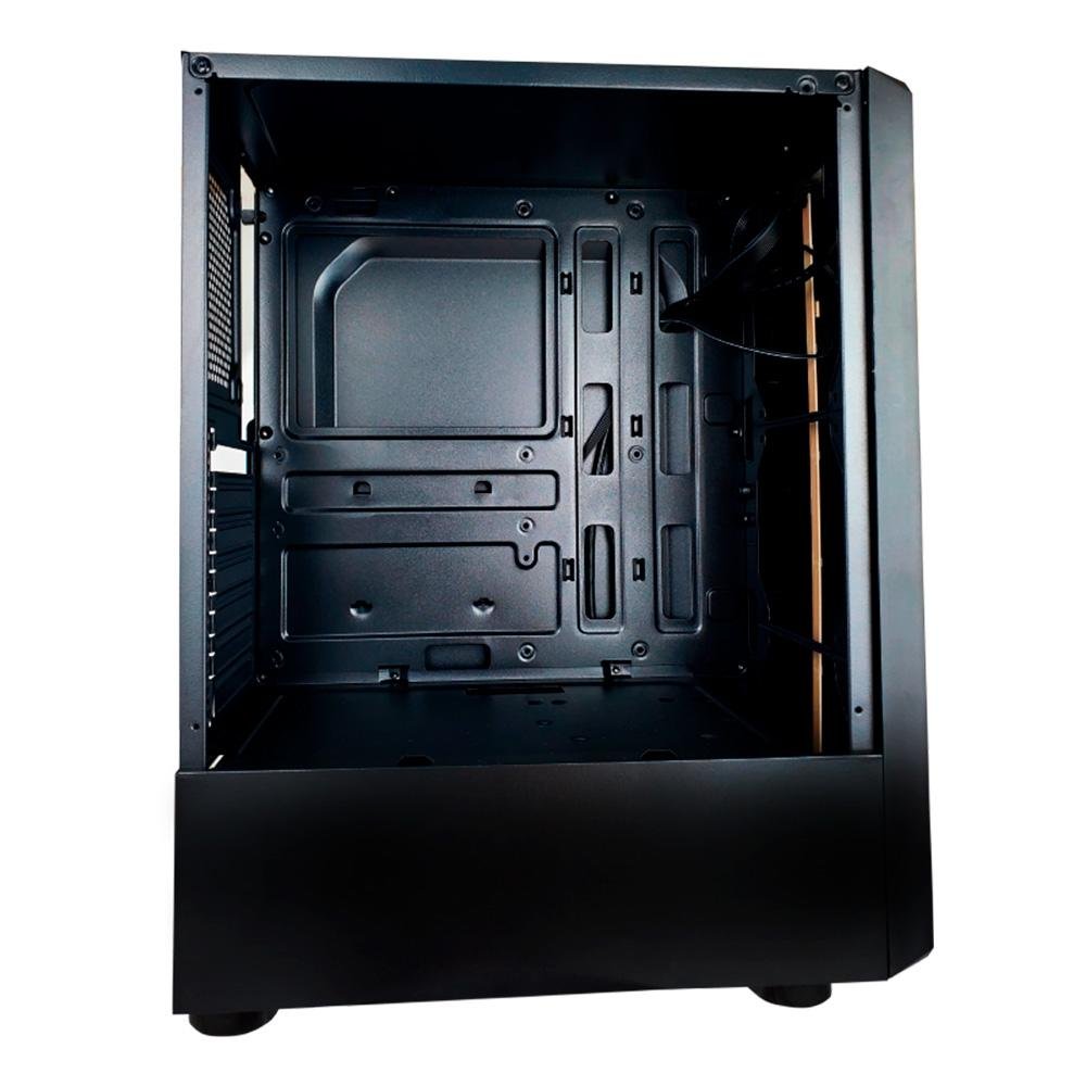 Imagem 2 de 6 do produto Gabinete Gamer Hayom GB1724, Mid Tower, ATX, Lateral em Vidro Temperado, Sem FANs, Preto - GB1724