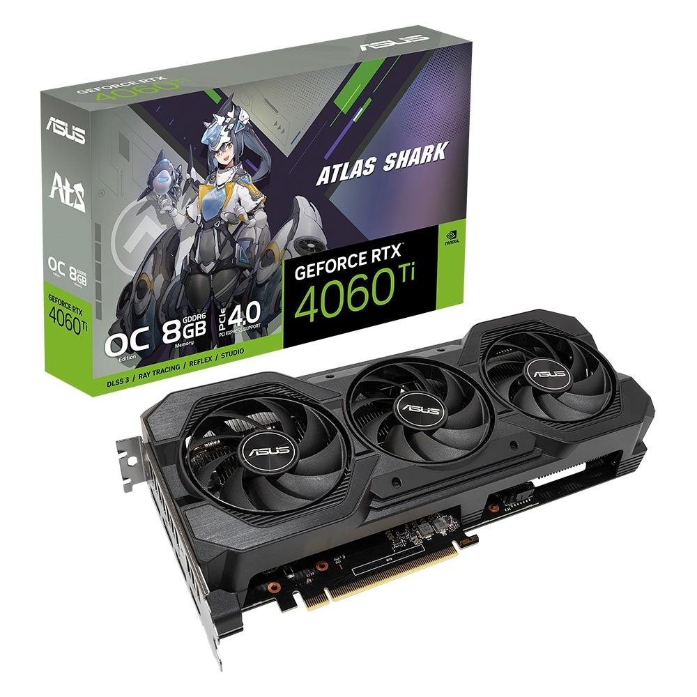 Placa de Vídeo ASUS RTX 4060 TI ATS O8G | KaBuM!