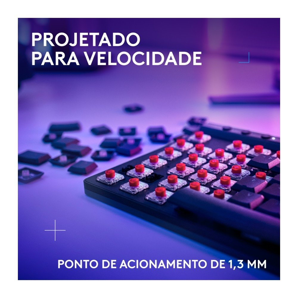 Teclado Sem Fio Mecânico Gamer ( Balão.info) G515, RGB, Bluetooth, com Design TKL,Tecnologia ( Balão.info), Preto - 920-( Balão.info - foto 3
