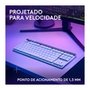 Teclado Sem Fio Mecânico Gamer Logitech G515, RGB, Bluetooth, com Design TKL,Tecnologia Lightspeed, Branco - 920-012535