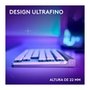 Teclado Sem Fio Mecânico Gamer Logitech G515, RGB, Bluetooth, com Design TKL,Tecnologia Lightspeed, Branco - 920-012535
