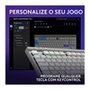 Teclado Sem Fio Mecânico Gamer Logitech G515, RGB, Bluetooth, com Design TKL,Tecnologia Lightspeed, Branco - 920-012535
